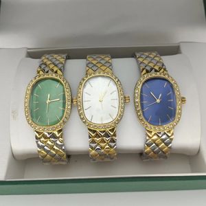 Fantastisk kvinnlig designer armbandsur med diamanter med Box AAA Lady Luxury Dial 37mm rostfritt stål kvartsklockor nr591