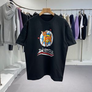 Paris Erkek Tişört Avrupa Fransa Lüks Alfabe Grafik Baskılı Logo Moda Erkekler Hip Hop gevşek Kısa Sleeve T-Shirt Kadınlar Günlük Pamuk Tişört Polo #32