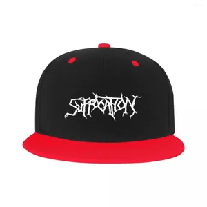 Cappellini con sfera Custom Immolation Death Metal Suffocations Berretto da baseball piatto Snapback per esterni Cappello da papà Hip Hop regolabile da donna