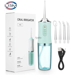 Inne urządzenia doustna irygator przenośny zlew dentystyczny USB Sink Sink Sink Dental Pick 4 dysz 220 ml 3 Tryb IPX7 H240322