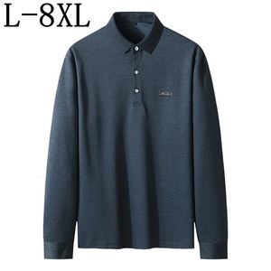 Rozmiar 8xl 7xl 6xl 2024 Autumn Ogabersia koszula polo Men Men Busines