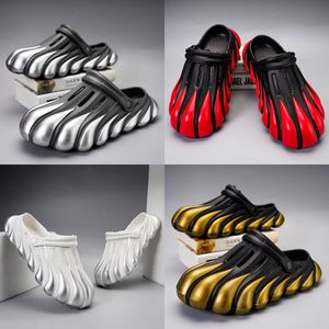 Sandals Painted Five Claw Golden Dragon EVA Hole Shoes Thick Sole Sandals Summer Beach Men's Shoes Toe Wrap Breathable Slippers GAI size 40-45