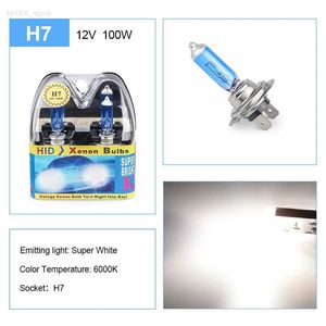 Inne światła samochodowe 2PCS ADPOW H7 100W 12V 55W SUPER BIAŁA BIAŁA LAMPĘ Mgły Halogen Bulbra Wysoką Power Reflektor Parking Lightl204