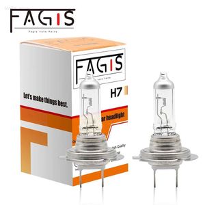 Outras luzes do carro Fagis 2 peças H7 24V 70W cartão luz transparente farol do carro lâmpada halógena baixo feixe carro lightL204