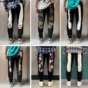 Europeiska och amerikanska designers Summer Thin Star Samma jeans Mens Slim Small Straight Patch Hole Beggar Pants Retro {Kategori}