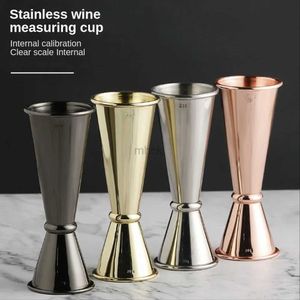 Bar Tools Stainless Steel Cocktail Shaker Measure Cup For Home Bar Party Bar Jigger Double Spirit Measuring Cup Kitchen Bar Barware Tools 240322