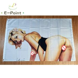 Zubehör Sexy Lady Frauen Flagge 3 Fuß * 5 Fuß (90 * 150 cm) Größe Weihnachtsdekorationen für Zuhause Flagge Banner Indoor Outdoor Dekor S17