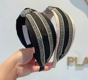 Designer esponja headbands faixas de cabelo para mulheres menina marca luxo elástico carta arco bandana esportes fitness bandana cabeça envoltórios