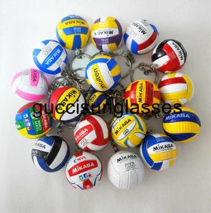 Keychains Lanyards 10PCS V200w Volleyball Keychain Sport Key Chain Car Bag Ball Ring Holder Gifts Players Keychains