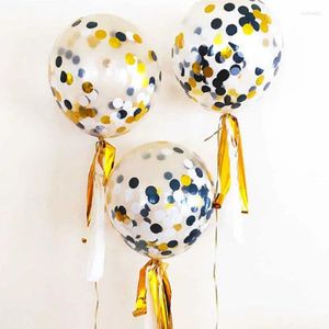 Decoração de festa lindo balão de lantejoulas de papel de 12 polegadas confete dourado Natal Halloween