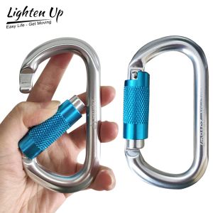 Akcesoria 25nn Climbing Carabiner Blocking Gate Carabiner ciężka stalowa stalowa klamra hamakowa