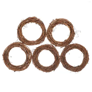 Dekorativa blommor 5 datorer rotting Garland Diy Wreath Decor Vine For Xmas Crafts Hoops Dreamcatcher Making Rings