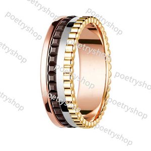 Band Rings Brand Gold Diamond Split Colored Rostfritt Steel Wedding Designer Par Smycken Love Ring Women Gift Engagement Sier Rings