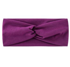 Mulheres torção atada headbands boho macio cor sólida cruz turbante elástico faixas de cabelo feminino esportes cabeça sweatband envoltório para yoga fitness cabelo accs