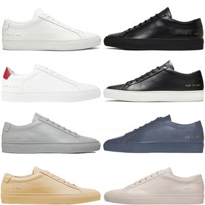 Designer Dress Shoes For Men Women Low Canvas Casual Sneakers Triple Black White Extraordinary Outdoor Mens Trainers Fashion Brand Common Projects Flat Sneaker