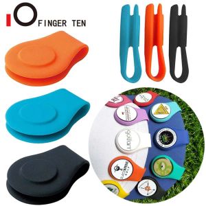 Marken Langlebig Silikon Set Magnetische Golf Ball Marker Hut Clip Design Schwarz Blau Orange Abnehmbare Golf Zubehör Drop Shipping