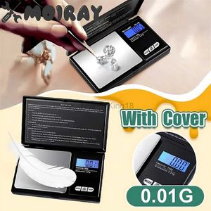 Household Scales Jewelry Mini Stainless Steel Electronic Scale Digital Gold Gram Balance Weight Scale Portable Pocket Scales 200g/500g/0.01g 240322