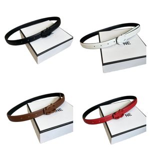 Vintage men designer belts gurtel thin leather luxury belt women versatile width 2.5cm leash letter modern fashion golden buckle leisure fa094 H4