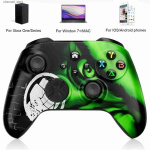 Controladores de jogo Joysticks Wifi Verde para Xbox One/Série X S Bluetoooth Joystick Console Controle para IOS/Android/Win7/8/10 Gamepad PC ControllerY240322