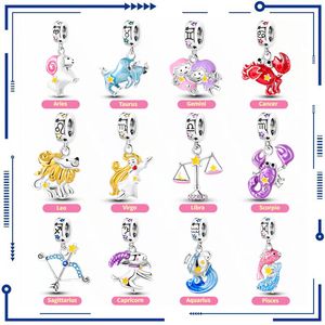 925 Prata Original Illusionary Night Light Doze Constelações Pingente DIY Jóias Pulseira Colar Cross Border Venda Quente Atacado Frete Grátis