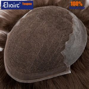 TOUPEEES TOUPEEES Q6 TOUPEE for Men for Korean Lace Pu Base Human Hair facterment Exhast Systems unit for men 6 