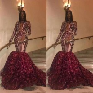 Afrykańska syrena High Prom Sukienki na imprezę seksowne aplikacje na otwartym szyi Rose pociąg wieczorne suknie