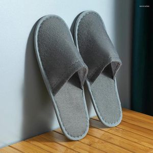 Slippers Four Seasons El Disposable Thin Soles Guests Home Travel Portable Folding Beauty Salons Shoes Wholesale Y