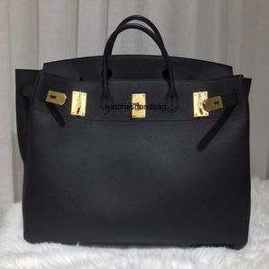 Bag Fully Designer Handmade Man Totes 50cm More Colors Luxury Handbag for Men Togo Leather Wax Line Stitching Bages