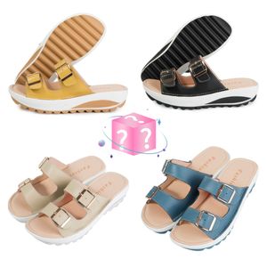 Nuovi sandali da donna casual a doppio petto per abbigliamento da casa e da esterno Scarpe casual versione coreana GAI carino colorato rosa blu arancione nuovo stile albicocca taglia 35-42