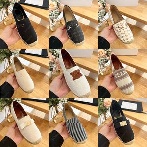 Balıkçı Ayakkabı Tasarımcı Kadınlar Elbise Ayakkabı Tuval Kap Toe Flats Oxfords Loafers Deri Konfor Siyah Bahar Yaz Slig Sıradan Ayakkabı Espadrille Boyutu 35 - 41