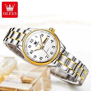 OLEVS 5567 Damskie nadgarstka Oryginalne luksusowe zegarki dla kobiet Wodoodporne kwarc ze stali nierdzewnej Kobieta na rękę Gold T 240315