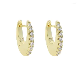 Hoop Earrings Promotion Wholesale Fashion Women Jewelry Multi Piercing Mini Small CZ Oval Shaped Earring