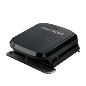 George Foreman 4-Portionen-Wechselplattengrill und Panini, Schwarz, GRP1065B