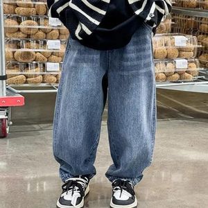 Men's Jeans Big Boy For Teenager Children's Clothing Boys Pants Kids Boy's Trousers Child From 11 12 Years Baggy Summer Clothes