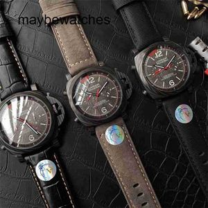 Panerai Luminors vs Factory Top Quality Automatisk klocka s.900 Automatisk Watch Top Clone för Sapphire Mirror Storlek 45mm Importerad Cowhide TD68