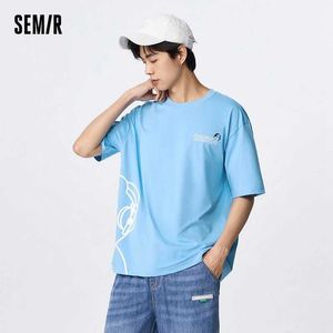 Men's T-Shirts Half sleeved mens T-shirt technology cool summer new mens top J240322