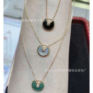 screw choker necklaces carter jewelry Pair Amulet Necklace for Women Steel Seal Silver 18K Thick Rose Gold Pendant