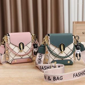 Sacos de armazenamento moda versátil quadrado crossbody smal feminino rec emaranhado estilo coreano bolsa macia pu couro ombro compra bolsa