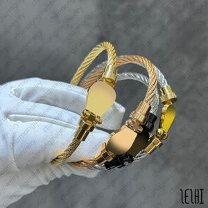 Bracciale FD Bracciale Designer Woman Bracciale d'oro Donna Cuban Bracciale Uomini Braccialetti dorati Bracciale FD Braccialetti migliori uomini braccialetti Cavo Bangles Gioielli Gioielli