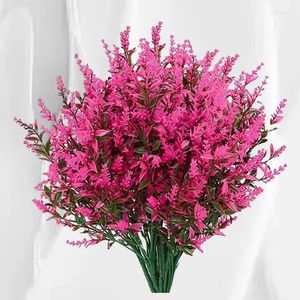 Decorative Flowers Artificial Lavender: Exquisite Fake For Stunning Home Decoration With Lifelike Plastic Blooms