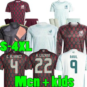 xxxl 4xl Mexico 2024 Copa America Raul Chicharito Soccer Jerseys 2025 Lozano Dos Santos 24 25 Woman H.Lozano Men Kids Kids Football Derts Assifort