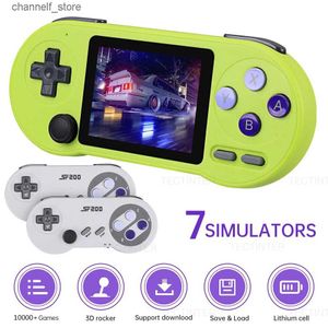 Game Controllers Joysticks SF2000 Handheld Game Player 3 inch IPS Screen Portable Mini Video Game Console Built-in 10000+ Games For SNES GBA Sega DendyY240322