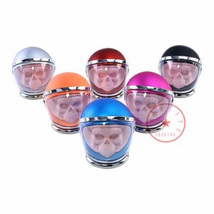 Colorful Outer Space Skull Zinc Alloy Smoking Dry Herb Tobacco Grind Spice Miller Grinder Crusher Grinding Shredder Chopped Hand Muller Portable Pipes Accessories