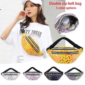 Waist Bags Butterfly Printed Bag Women Fanny Pack Large Capacity Belt Crossbody Mobile Phone Pouch Wallet Coin Purse