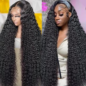 30 40 Inch Loose Curly 13x6 Hd Lace Front Human Hair Wigs for Black Women Pre Plucked Brazilian Hair 13x4 Deep Wave Frontal Wig