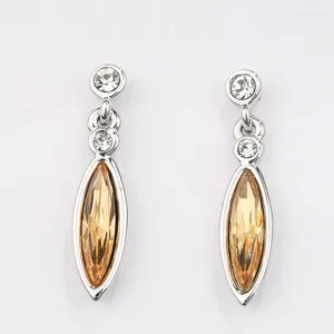Studörhängen ER-00610 Koreanska smycken Silverpläterad kristall för kvinnliga tillbehör 1 dollar föremål Alla hjärtans dag gåva