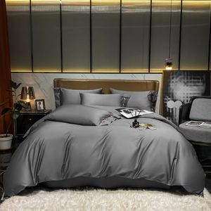 Oloey Cotton Cotton Duvet Cofforter Cover 220*240 Bedding Set Pulowcases 600TC بدون ورقة السرير 240309