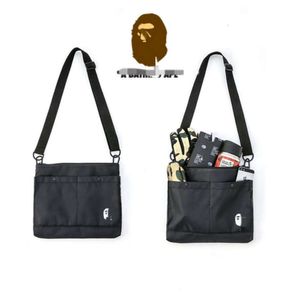 24ss tasarımcı maymun çantası bapessta japon dergisi ek su geçirmez pamuklu klip tek omuz crossbody çanta moda trend tek omuz çantası