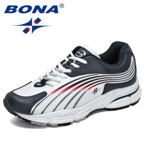 BOOTS Bona 2021 Novos designers Popular Sneakers Man Sapatos Athletic Shoes confortáveis Men Men Chunky Running Footwears Manculino