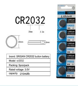 10pcs2cards CR2032 DL2032 CR 2032 KCR2032 5004LC ECR2032 Button Cell Coin 3V Lithium Battery for Watch Pedometer LED Light1646987